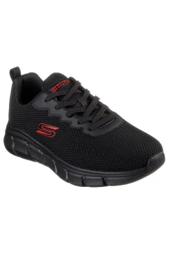 Sneakers Vegane Nere con Soletta in Memory Foam Skechers BOBS Sport B Flex - Chill Edge