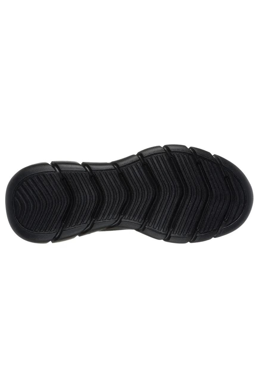 Sneakers Vegane Nere con Soletta in Memory Foam Skechers BOBS Sport B Flex - Chill Edge