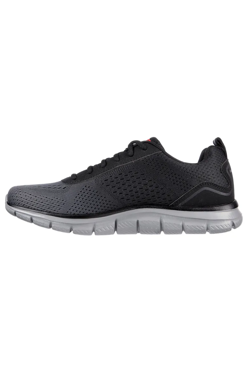 Sneakers Vegan Nere e Rosse Con Memory Foam Skechers Track - Ripkent
