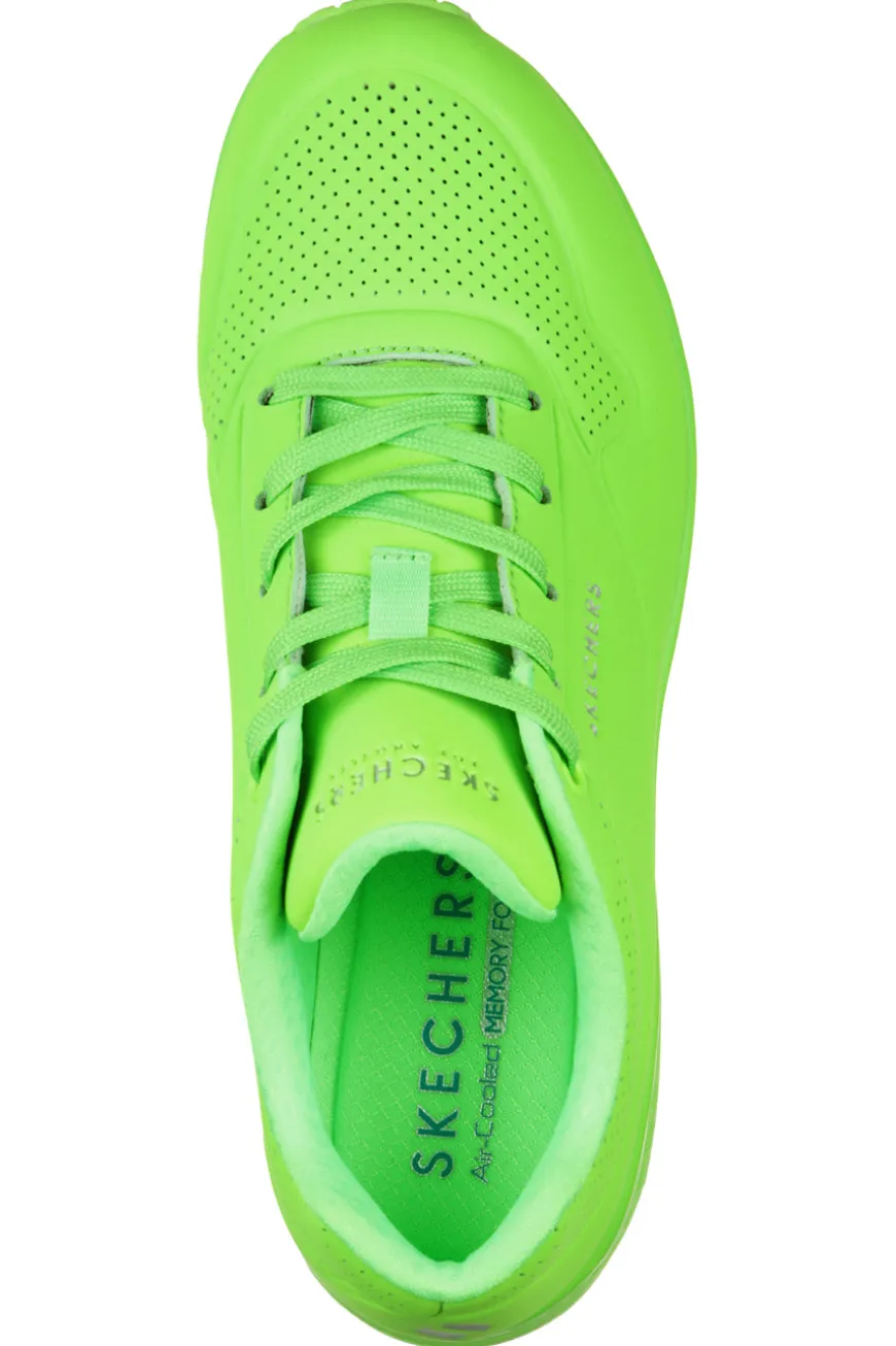Sneakers Verde da Donna Skechers Uno-Night Shades