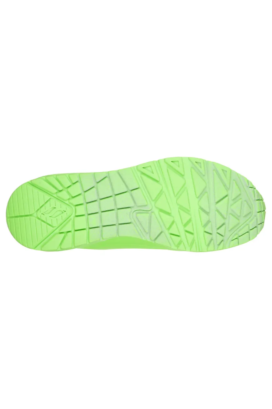 Sneakers Verde da Donna Skechers Uno-Night Shades