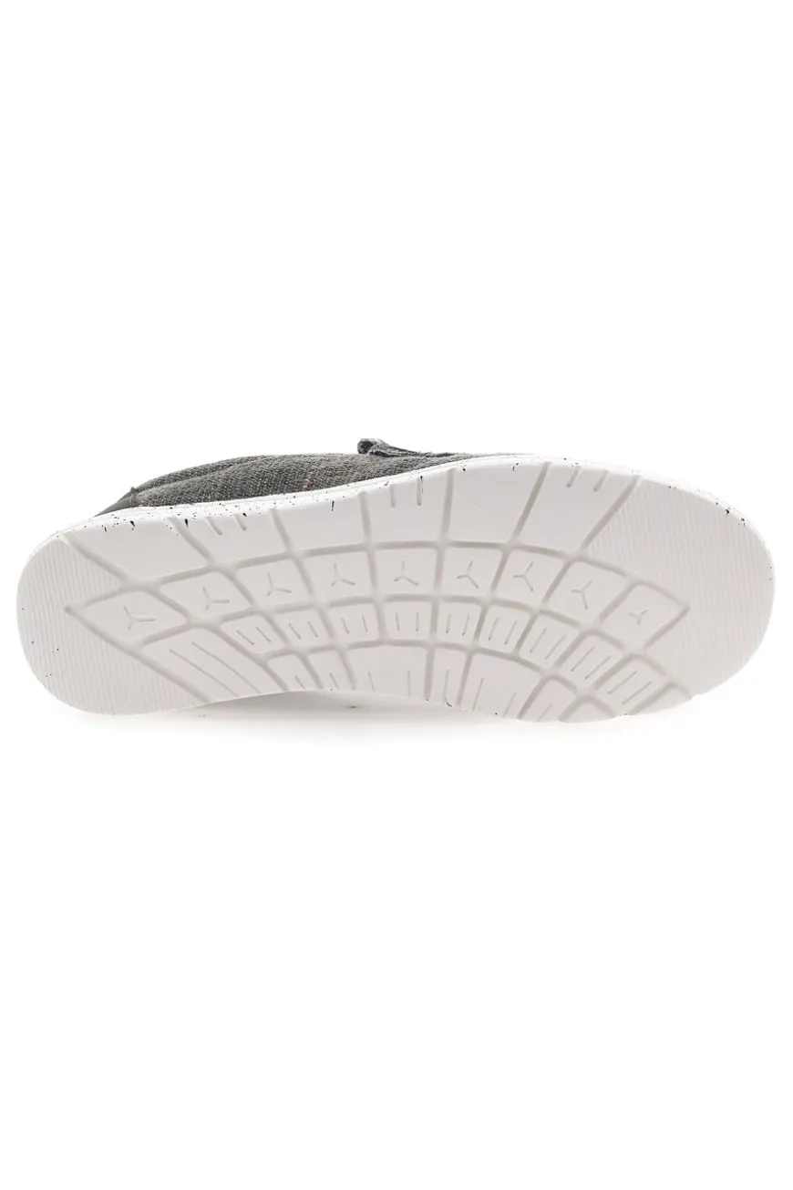 Sneakers Verde Militare Slip-On In Tela Canguro CA930