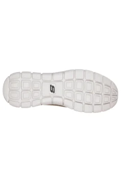 Sneakers verde oliva in pelle e mesh con soletta memory foam Skechers Track Scloric da Uomo