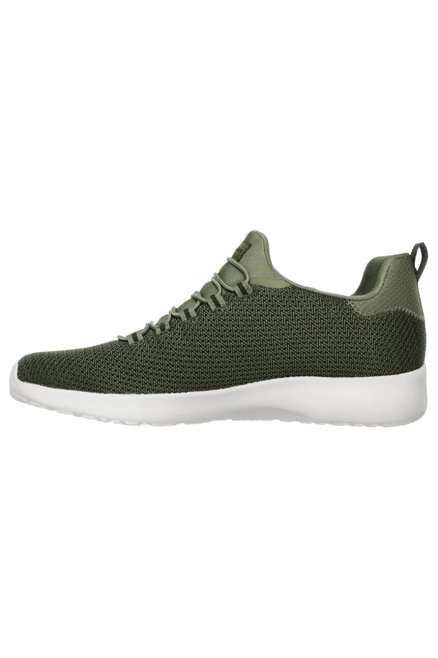 Sneakers verde oliva traspiranti con Memory Foam Skechers Dynamight