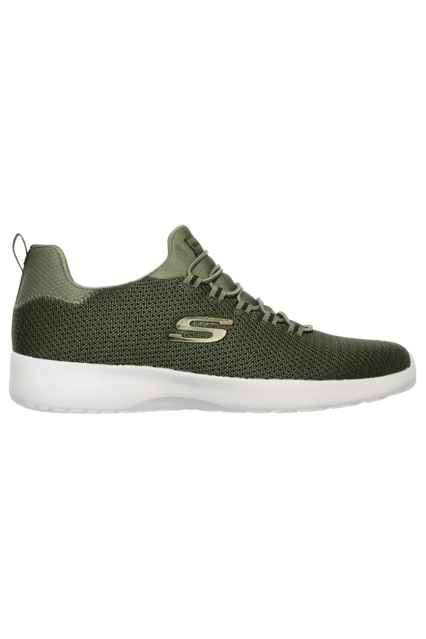 Sneakers verde oliva traspiranti con Memory Foam Skechers Dynamight
