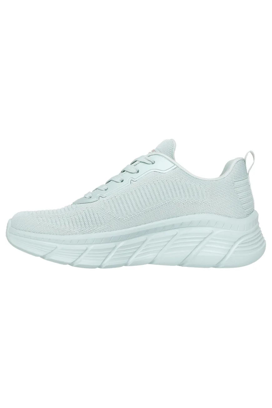 Sneakers verde salvia in knit con Memory Foam Skechers Bobs B Flex Hi Flying Hi