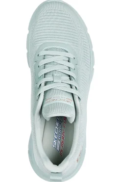 Sneakers verde salvia in knit con Memory Foam Skechers Bobs B Flex Hi Flying Hi