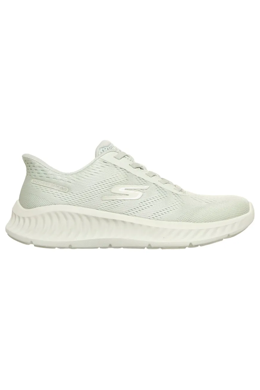 Sneakers verde salvia in mesh con Slip-Ins e Goga Mat Skechers Go Walk Now Khloe