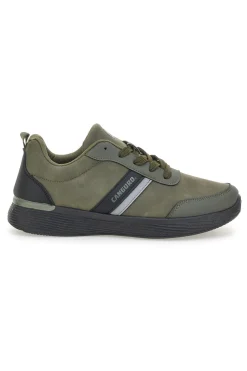 Sneakers verdi con inserti neri e suola flessibile Canguro CA1241