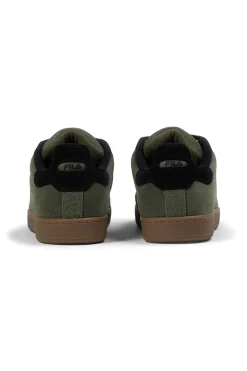 Sneakers verdi in suede con dettagli neri Fila FFM0437