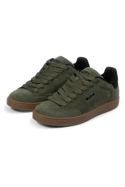 Sneakers verdi in suede con dettagli neri Fila FFM0437
