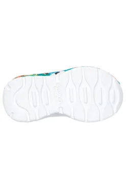 Sneaker Verde e Arancione con strap e grafica laterale Skechers Play Scene