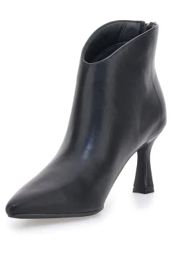 Spitze schwarze Stiefeletten mit mittelhohem Absatz NAZARENO GABRIELLI 3707