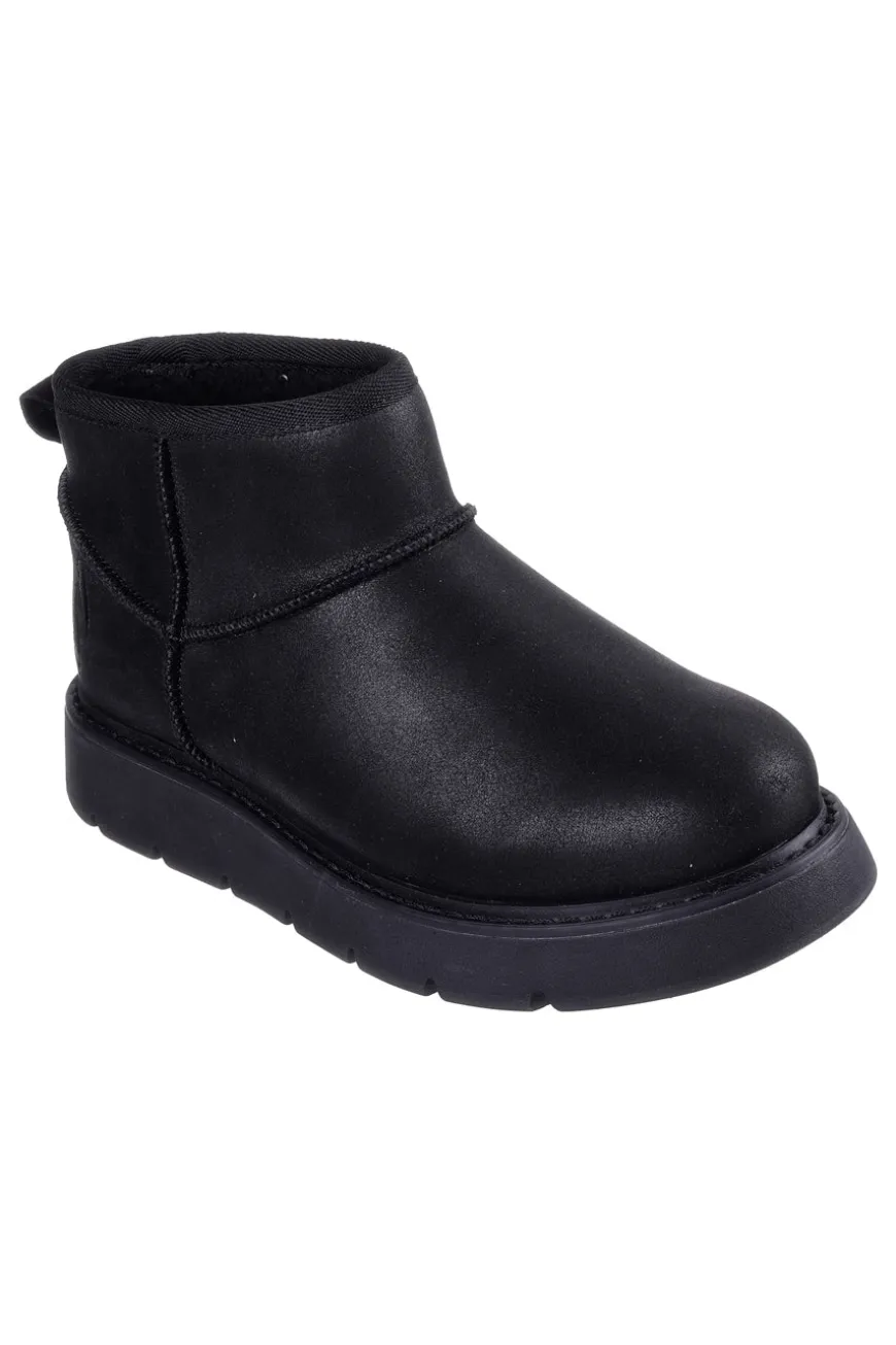 Stivaletti alla caviglia neri con pelo Skechers Keepsakes Lite - Snowbird