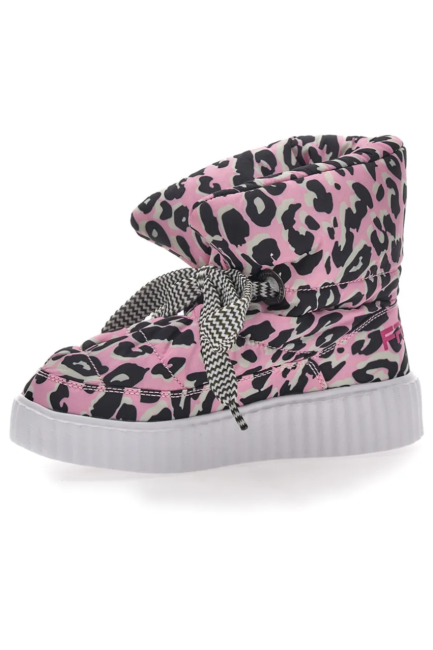 Stivaletti Animalier Rosa Imbottiti Freddy 7558