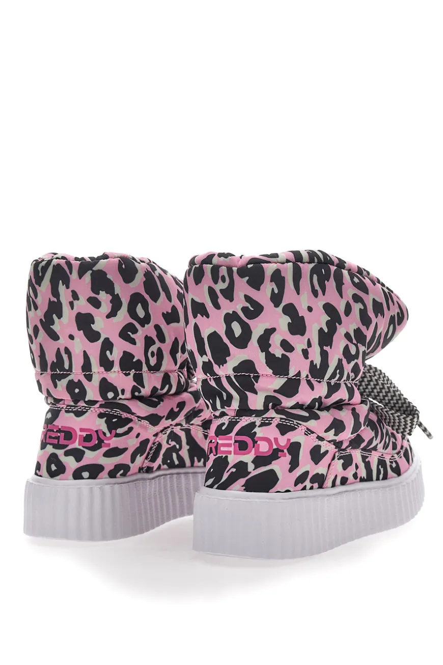 Stivaletti Animalier Rosa Imbottiti Freddy 7558