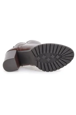 Stivaletti Ankle Boots Marroni Con Tacco 8 cm CAFE' COST 16807213