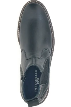 Stivaletti Beatles Chelsea boots marroni e neri in vera pelle con fondo carrarmato Pittarello Eco 252480052