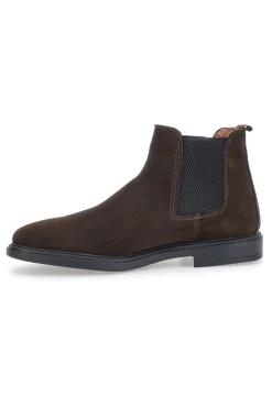 Stivaletti Beatles Marroni in Vera Pelle con Elastici Laterali MAX DILLAN 6991