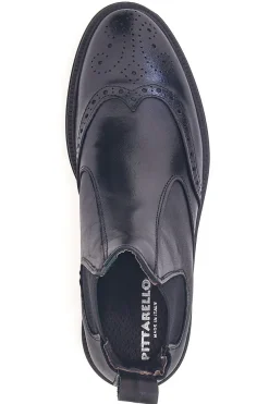 Stivaletti Beatles neri in pelle stile inglese con coda di rondine Pittarello 10