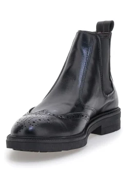 Stivaletti Beatles neri in pelle stile inglese con coda di rondine Pittarello 10