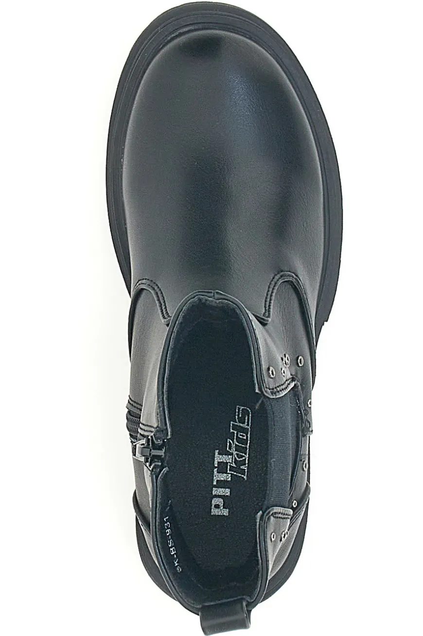 Stivaletti Chelsea Boots Schwarz Pitt Kids SKBS931