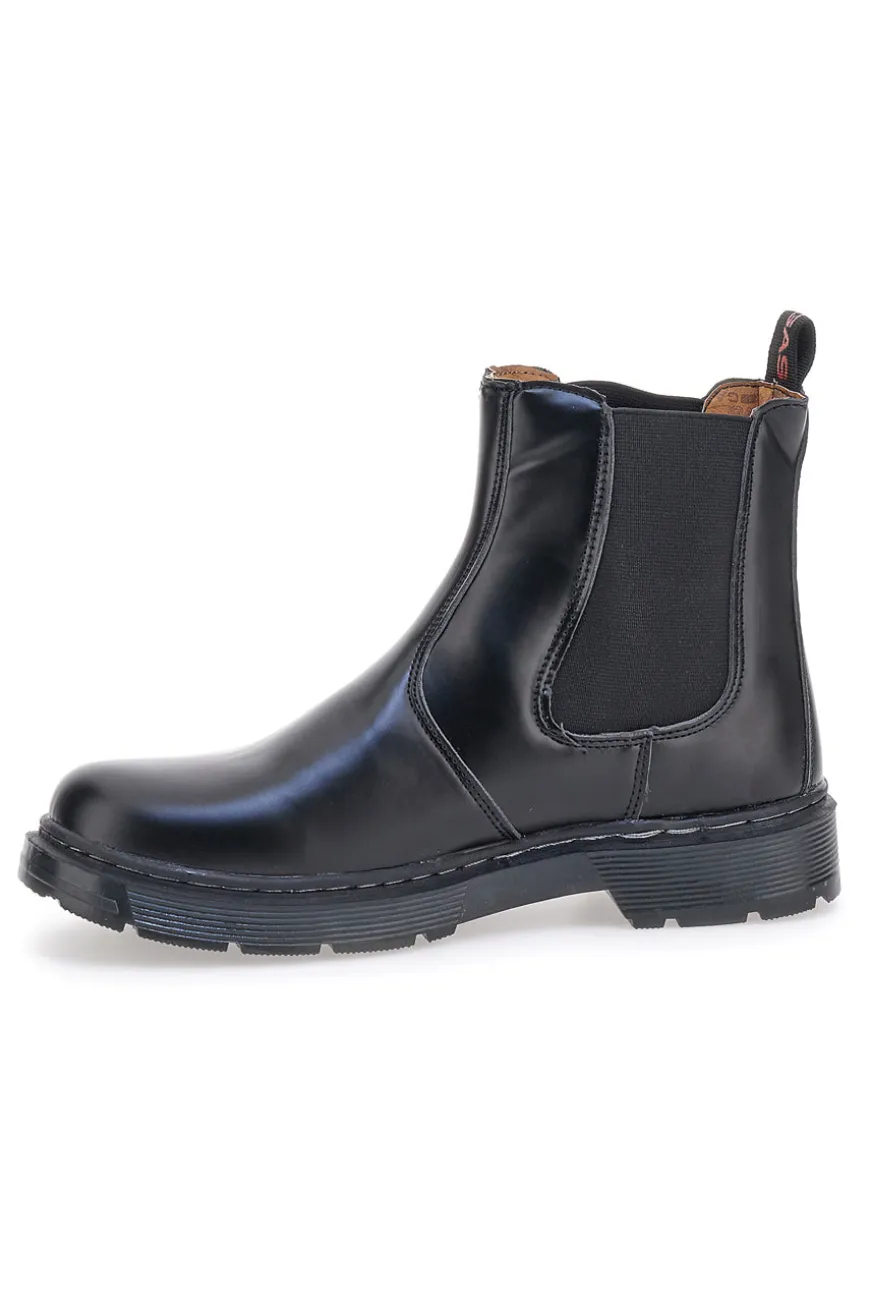 Stivaletti Chelsea Neri In Vera Pelle GAS 421510