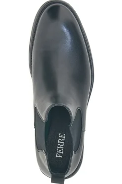 Stivaletti Chelsea neri in vera pelle Ferré FU231C621