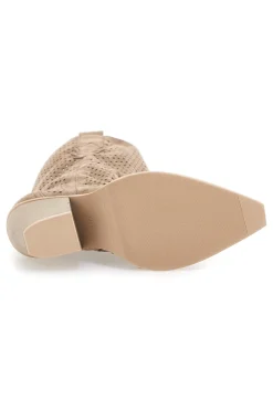 Stivaletti Khaki Con Cerniera First Lady P549