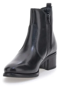 Stivaletti Neri Chelsea in Vera Pelle con Cerniera Pittarello Class 5135