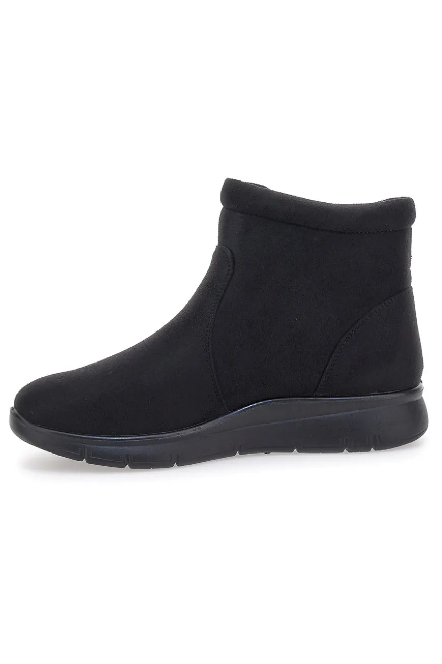 Stivaletti neri comfort con zip laterale e soletta morbida Plocadi MINA2700