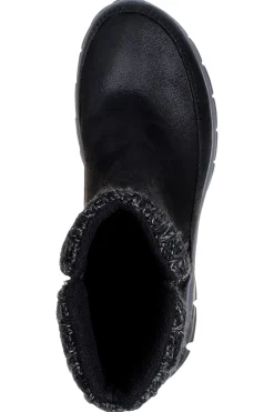 Stivaletti neri con collo lavorato e Warm Tech Memory Foam Skechers Synergy Lovely Collab