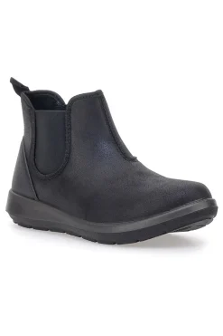 Stivaletti neri con inserti elastici e suola flessibile Inblu 70 WG