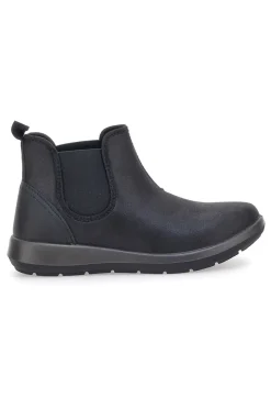 Stivaletti neri con inserti elastici e suola flessibile Inblu 70 WG