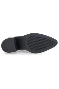 Stivaletti neri con punta affusolata e tacco medio Pittarello BT251146008