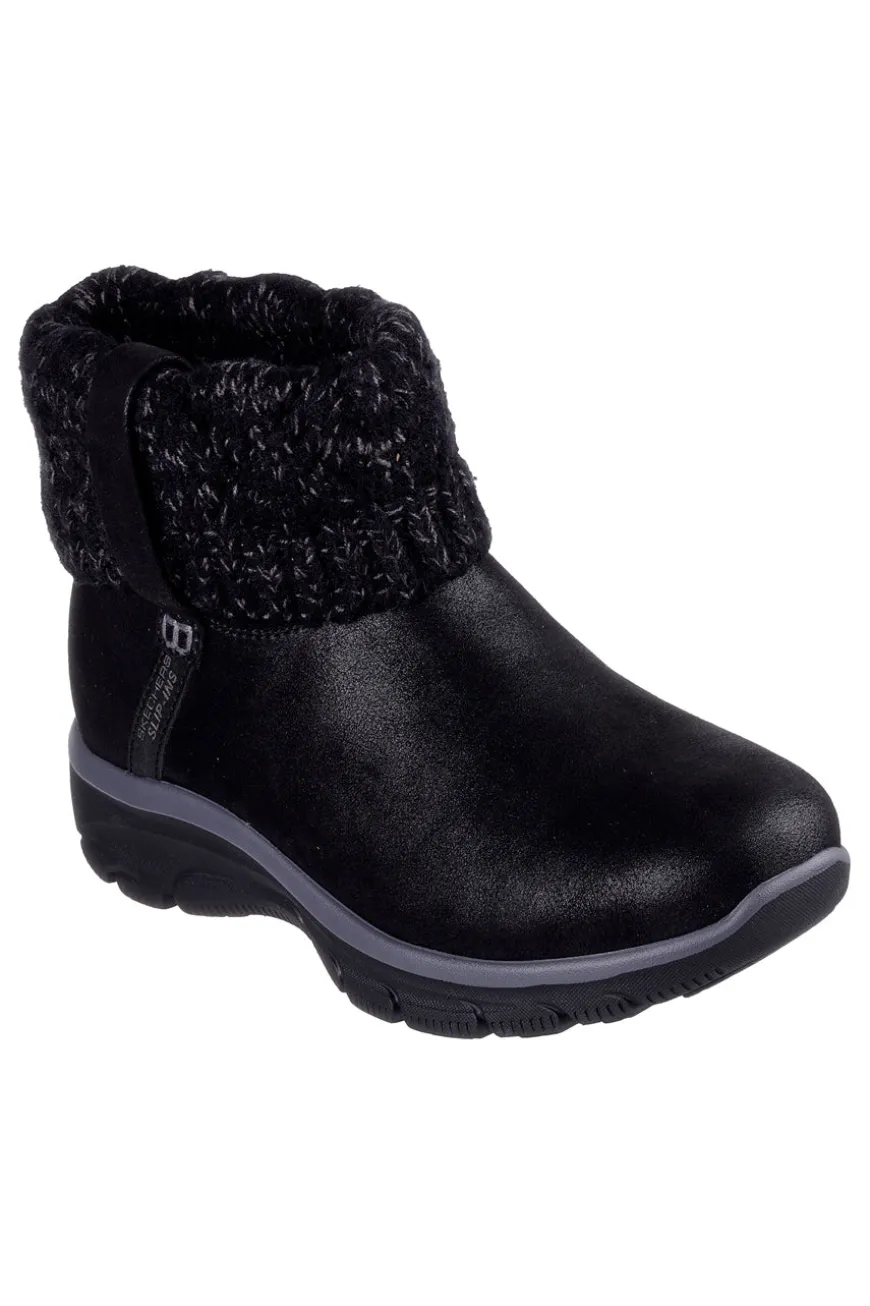 Stivaletti neri slip-on con Memory Foam Skechers EASY GOING COZY WEATHER 2