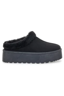 Stivaletti Pantofole con Pelo Nere Pittarello Love 1913