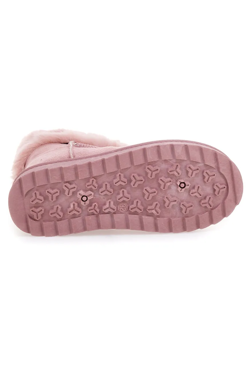 Stivaletti rosa con pelliccia sintetica Pittarello Love PK1643B