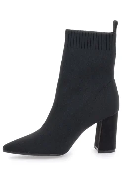 Stivaletti Socks Neri a Punta con Tacco Alto The First 484