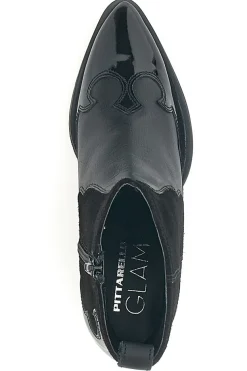 Stivaletti Texani Neri In Vera Pelle PITTARELLO GLAM 54265
