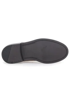 Stivaletti tortora in vera pelle con inserti elastici Pittarello Focus 1980