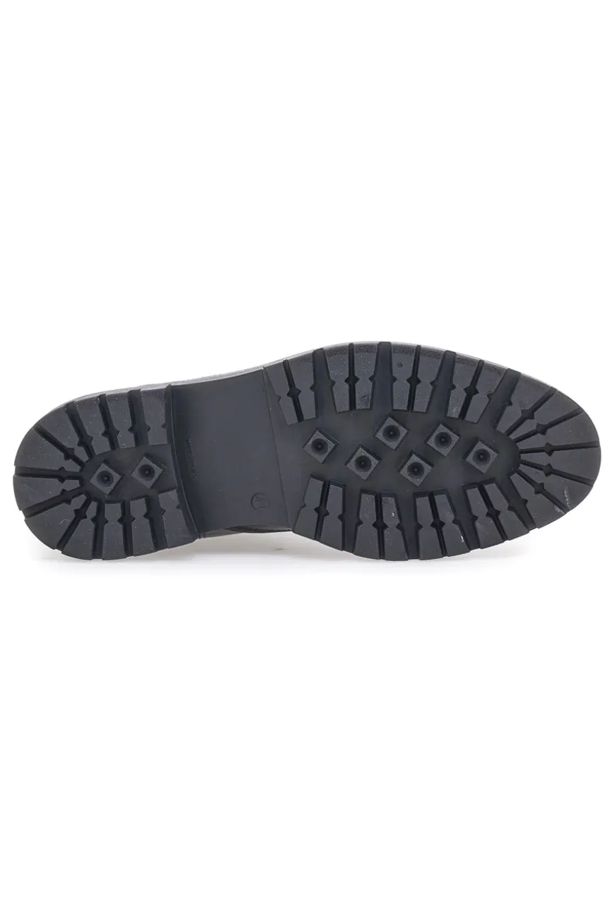 Stivaletto Beatles Vera Pelle Nero Longford 4002