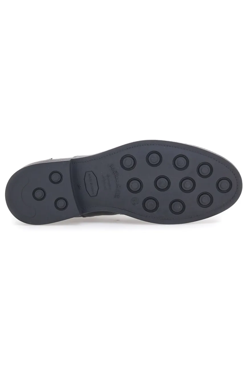 Stivaletto Beatles Vera Pelle Nero Longford 4001