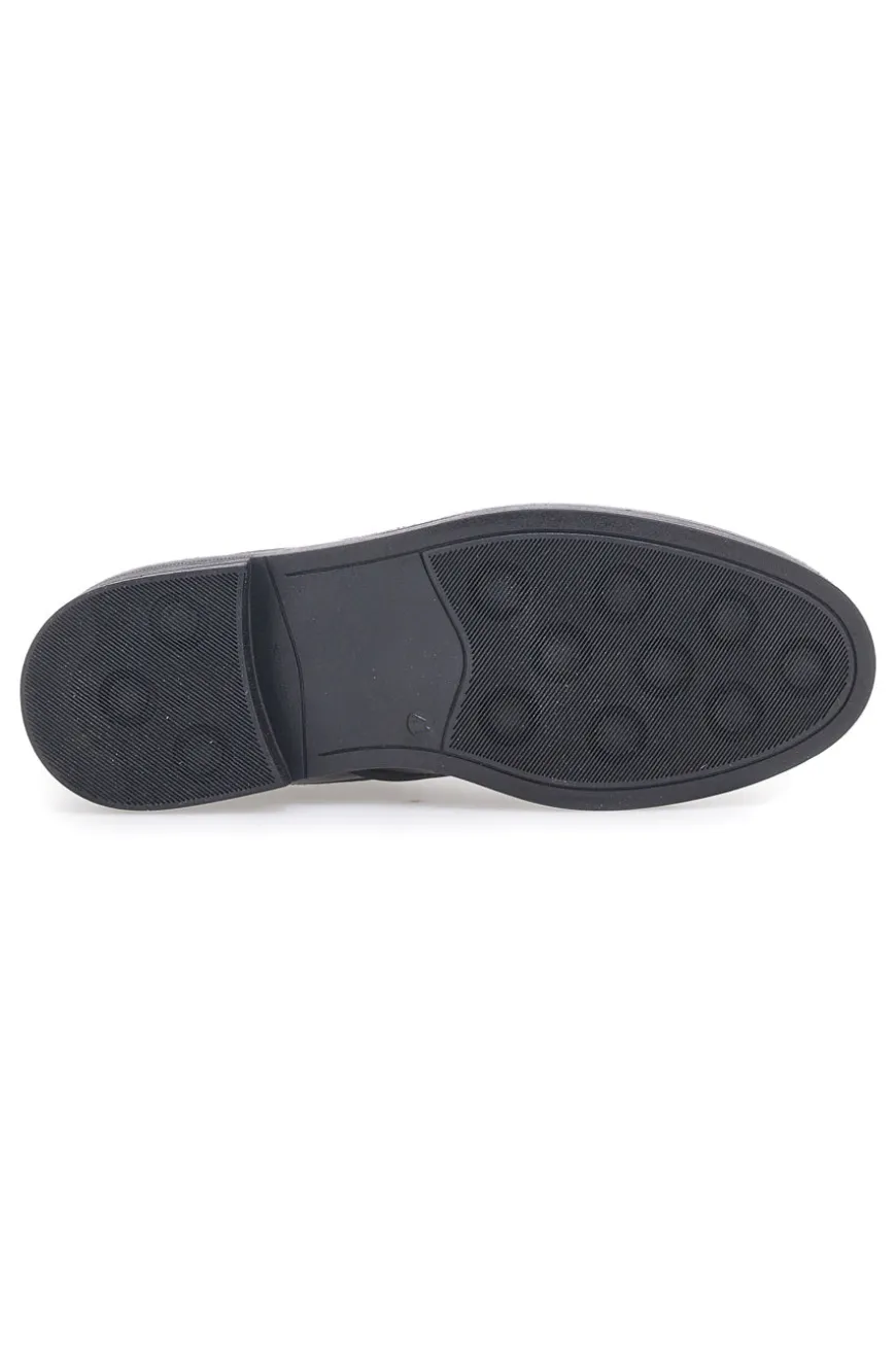 Stivaletto Beatles Vera Pelle Nero Longford 09