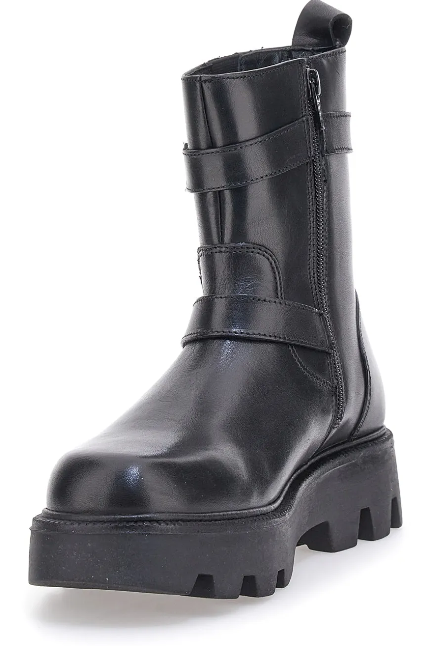 Stivaletto Biker Vera Pelle Pittarello Rock 6654
