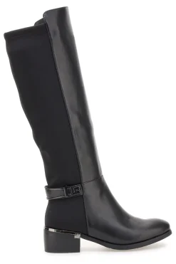 Stivali alti neri con fascia elastica Laura Biagiotti 9310