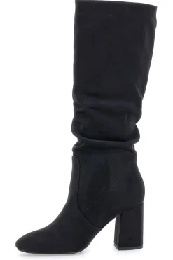 Stivali neri al ginocchio con tacco e gambale morbido Pittarello Capsule BT2140004
