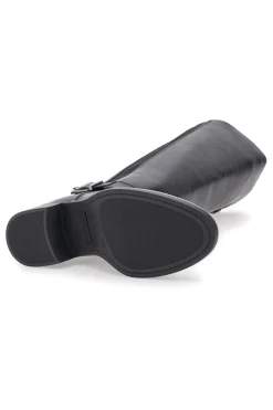 Stivali neri con fibbia laterale e tacco basso Pittarello Capsule BT24260005