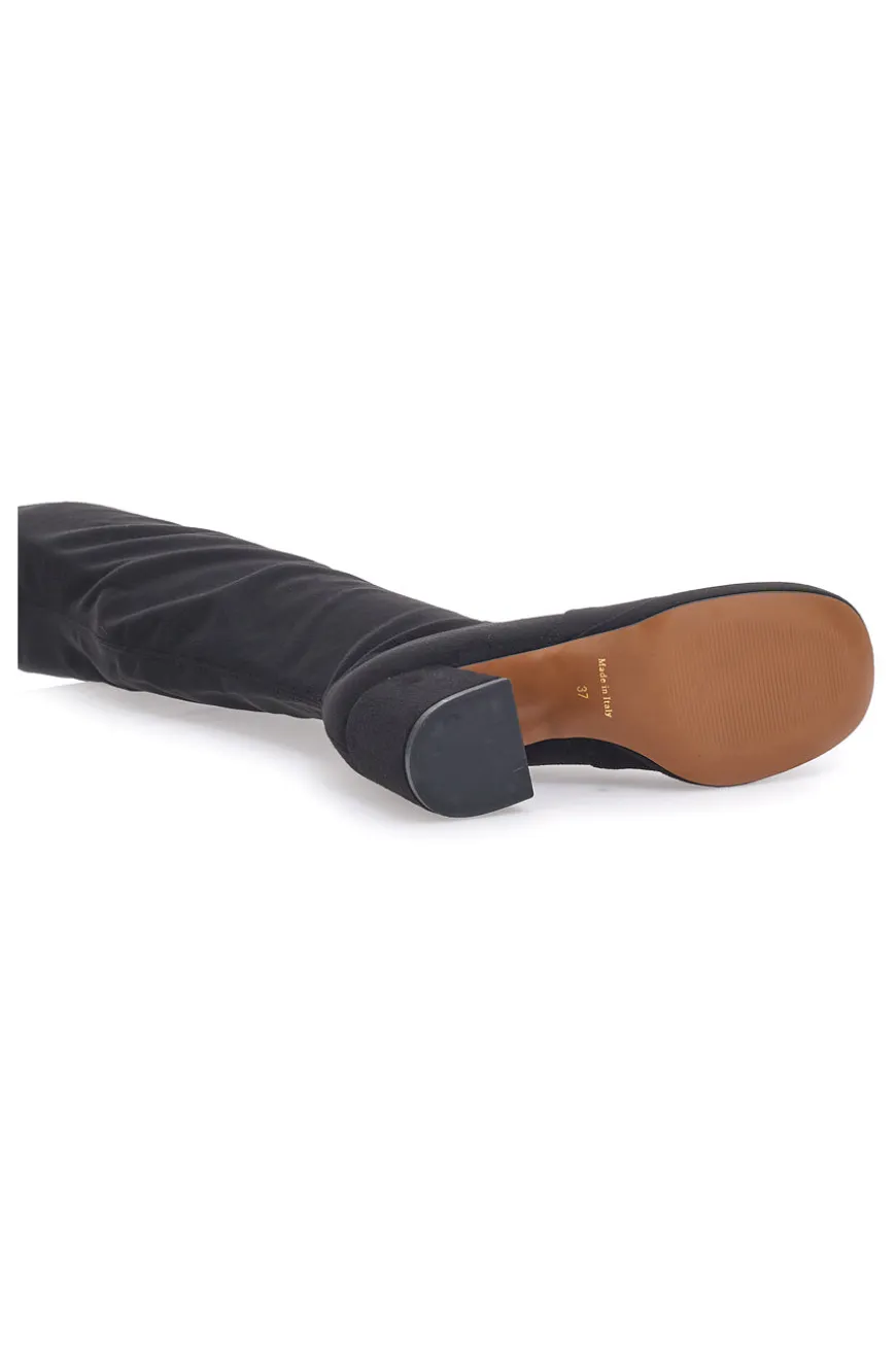 Stivali Neri da Donna spora il ginocchio Con Tacco Pittarello Couture 43105