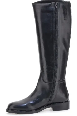 Stivali neri in vera pelle con zip laterale Pittarello Class RF24L447